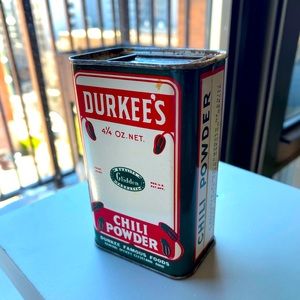 Durkee’s Chili Powder Spice Tin (General Offices Cleveland, Ohio)